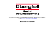 Website von Obergfell GmbH
